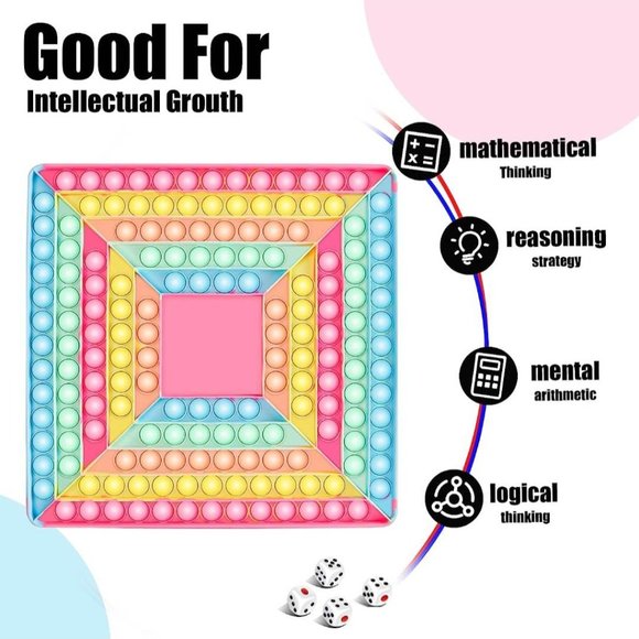 Milestar Big Size Push Bubble Pop Game Fidget Toy - Picture 3 of 10